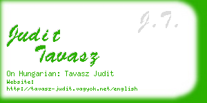 judit tavasz business card